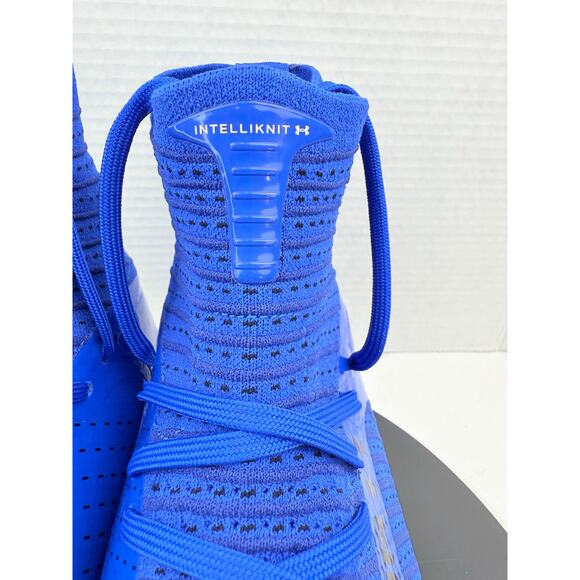 Under Armour UA Highlight 2 MC Knit Mens Sz 13 Blue Football Cleats 3027304-400 - Picture 4 of 9